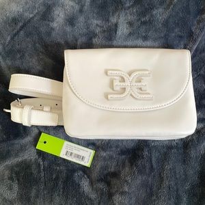 NWT Sam Edelman White Emily Shoulder/Belt Bag